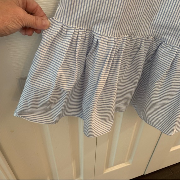 NY&C Sleeveless Light Blue and White Dress Size L - Picture 6 of 7